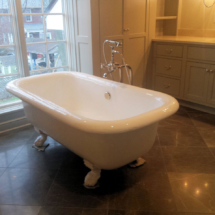 Clawfoot tub after refinishing